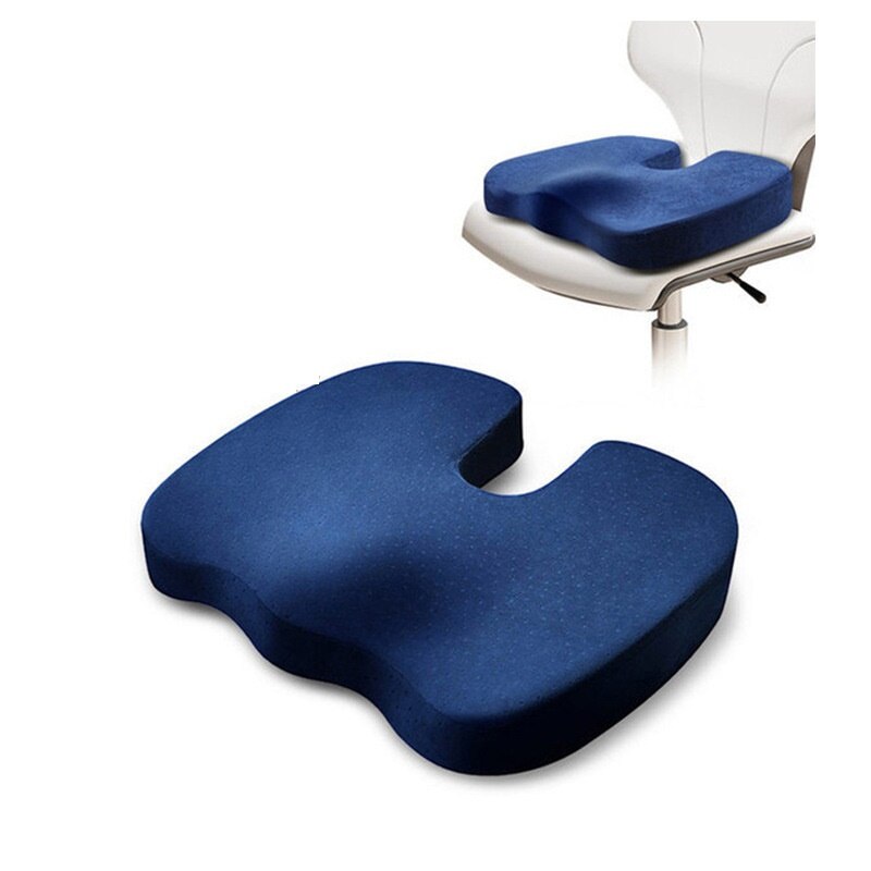 Coussin d'assise coussin de voiture coussin de siège orthopédique pour sciatique coussin d'assise coussin en mousse à mémoire de forme oreillers de voiture doux et confortables