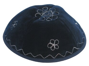 JEWISH KIPPAH KIPA YARMULKES SKULL CAP VELVET EMBROIDERED KIPPOT
