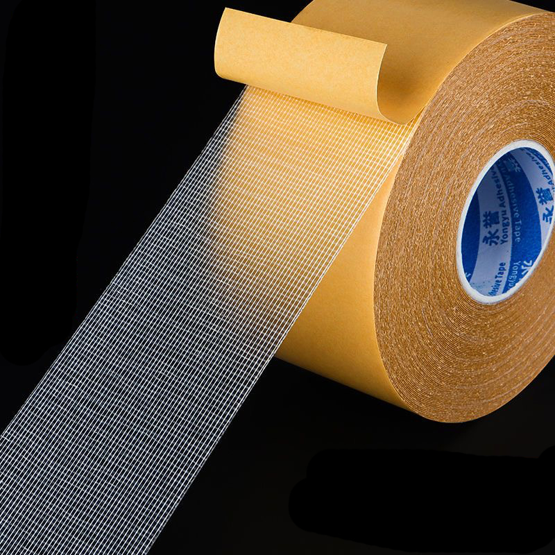 5M Strong Fixation Double Sided Tape Translucent Mesh Waterproof Super Traceless Cloth Base Tapes High Viscosity Adhesive Tape