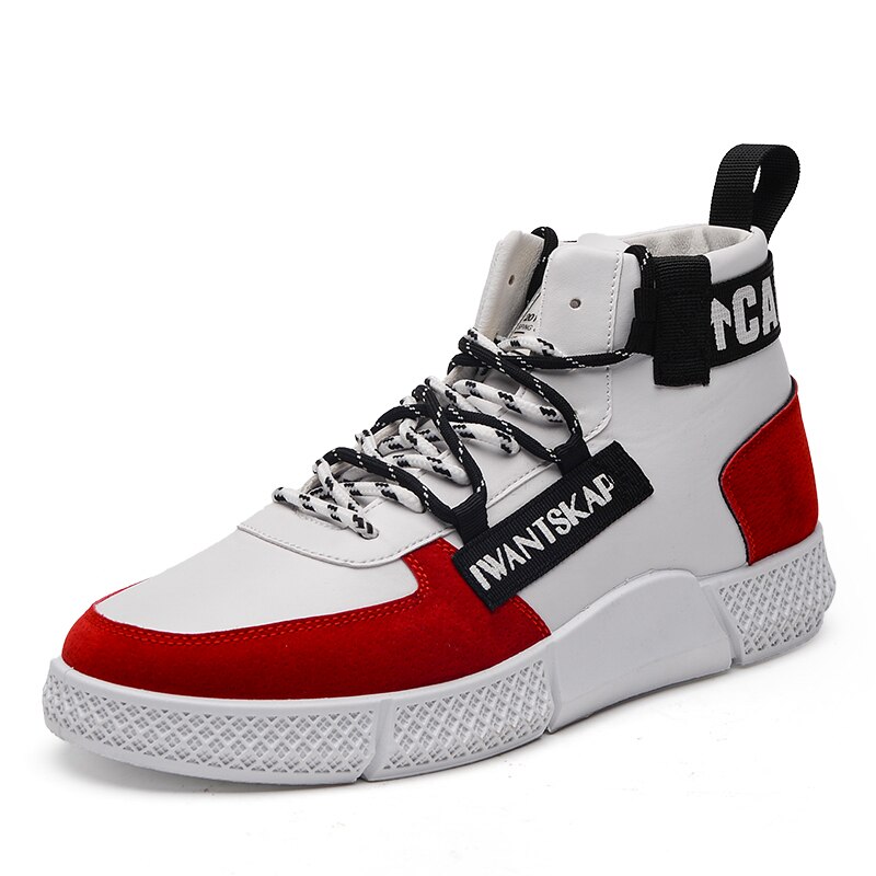 Casual schoenen heren sneakers herenschoenen comfortabele flats wandelschoenen vrijetijdsschoenen mannelijk dropshipping: Rood / 10