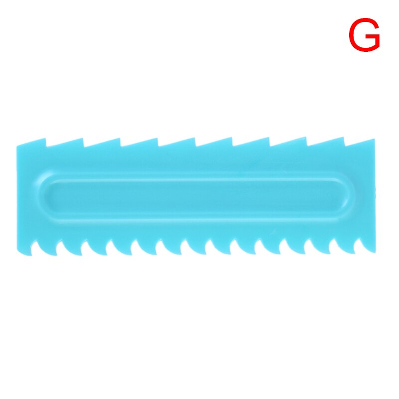 1 stuk crèmeschraper onregelmatige tanden rand mallen diy schraper taartdecoratie fondant gebak uitstekers bakspatels gereedschap: G