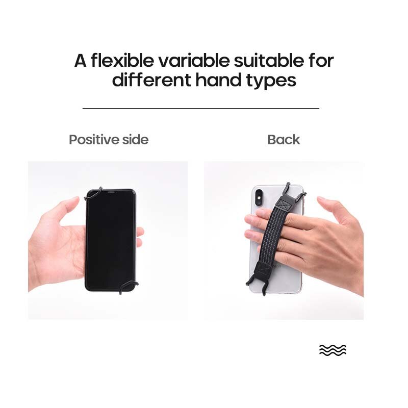 Universal- eins Hand Bedienung Anti-Unterhose Starke Metall Halterung Gurt Finger Griff Elastischen Band Gurt Telefon Halfter Für Handy, Mobiltelefon/iPad
