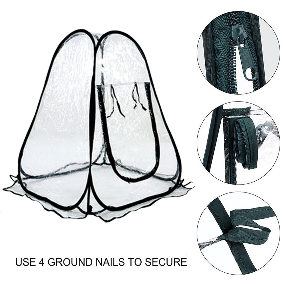 Pvc mini kas kweektent planten warme kamer tuin opvouwbare tent kweekkast kunstgras tent voor bloemen