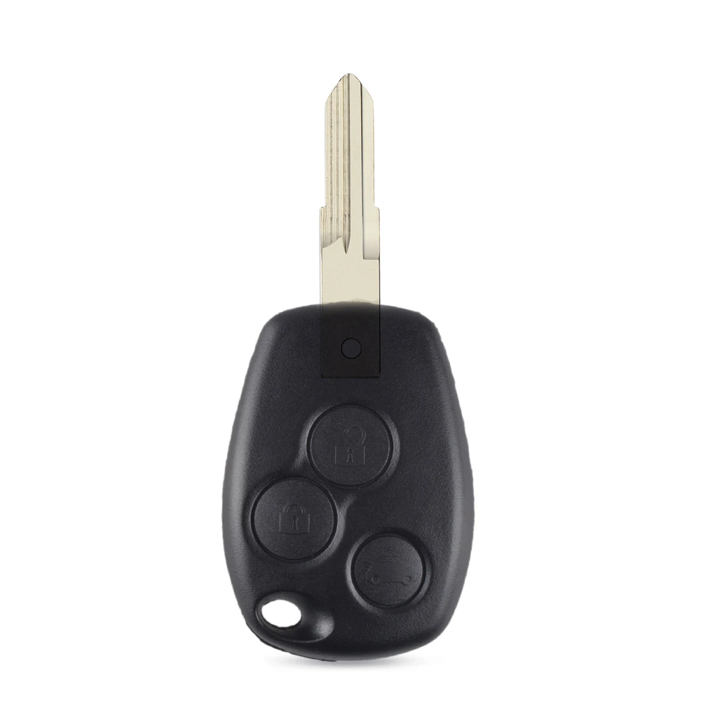 KEYYOU 3 Button Car Key Shell For Renault Trafic Vivaro Primastar Movano Kangoo 2 Clio NE72/VAC102/VA2 Blade: GRAY