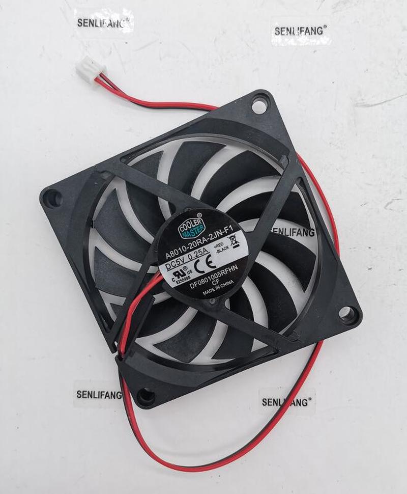 , Cooler Master 5V 0.25A 8CM A8010-20RA-2JN-F1 8010 ventilador 80*80*10MM