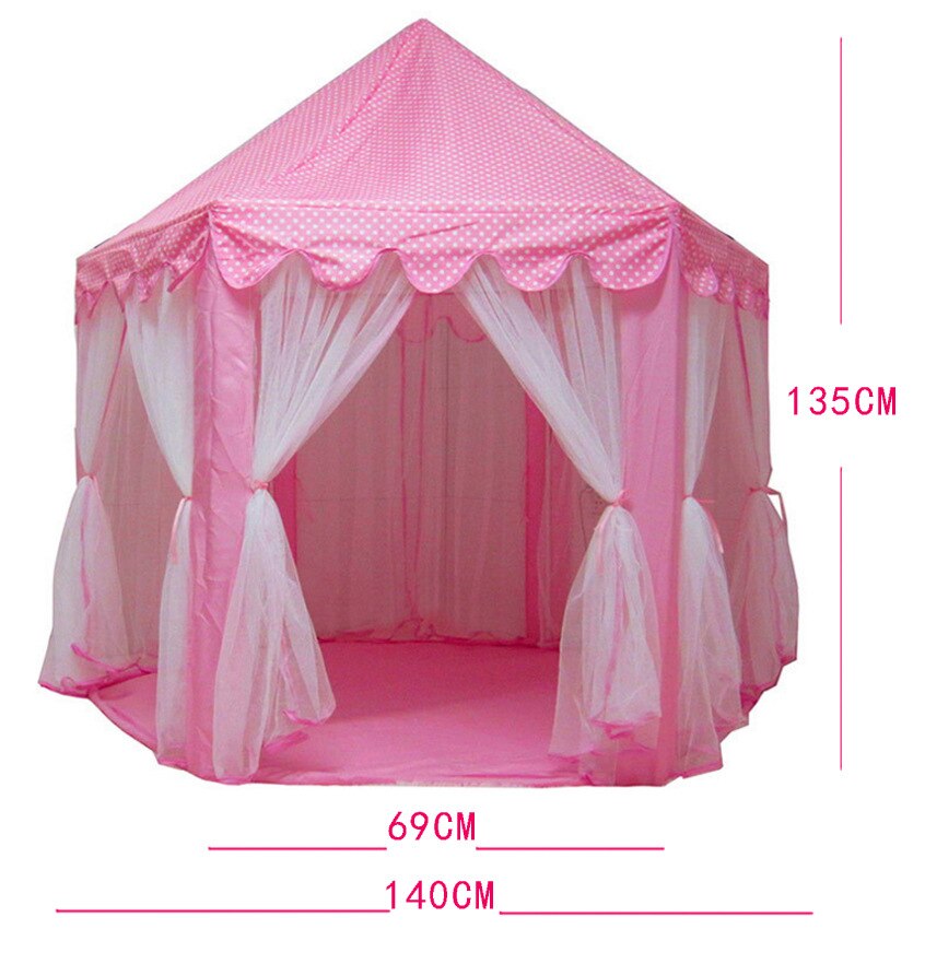 Tenda del bambino Pricess Castle Pieghevole Tende Casetta Al di Fuori Dei Bambini di Gioco Giocattolo Coperta All'aperto Portatile Gioco di Casa Tenda