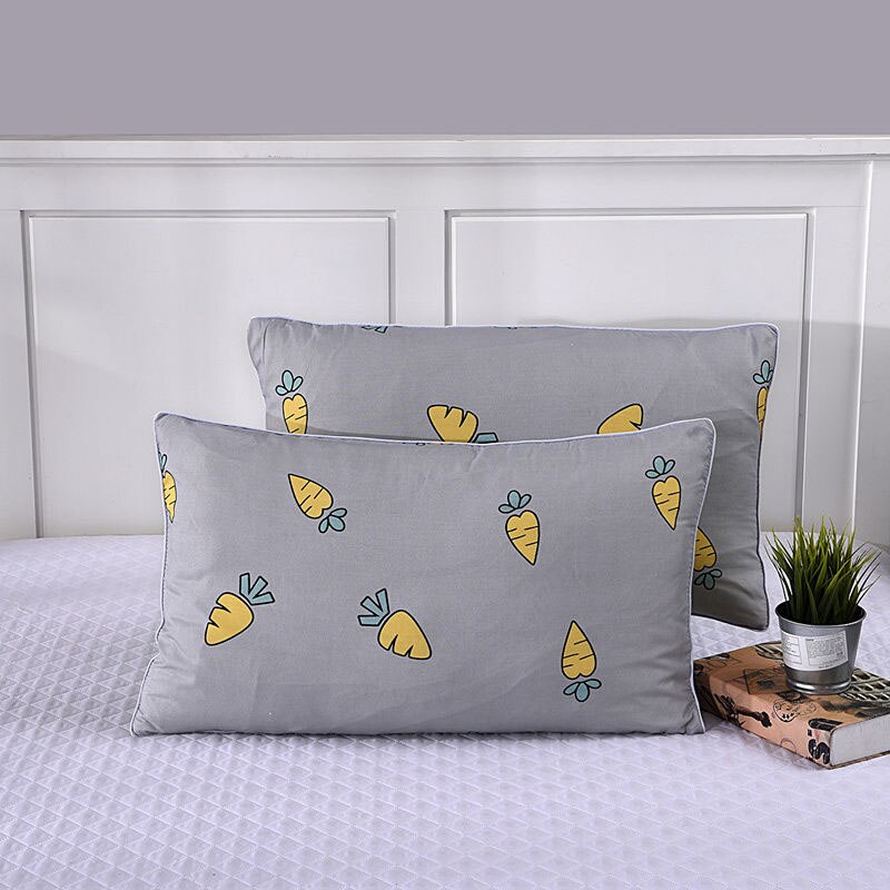 Huishoudelijke Leuke Print Patroon Bed Versiering Kussensloop 1 Paar Rechthoekige Katoen Kussensloop Volwassen Student Slaapkamer Gebruik Kussensloop: color 7-48x74cm-2pcs