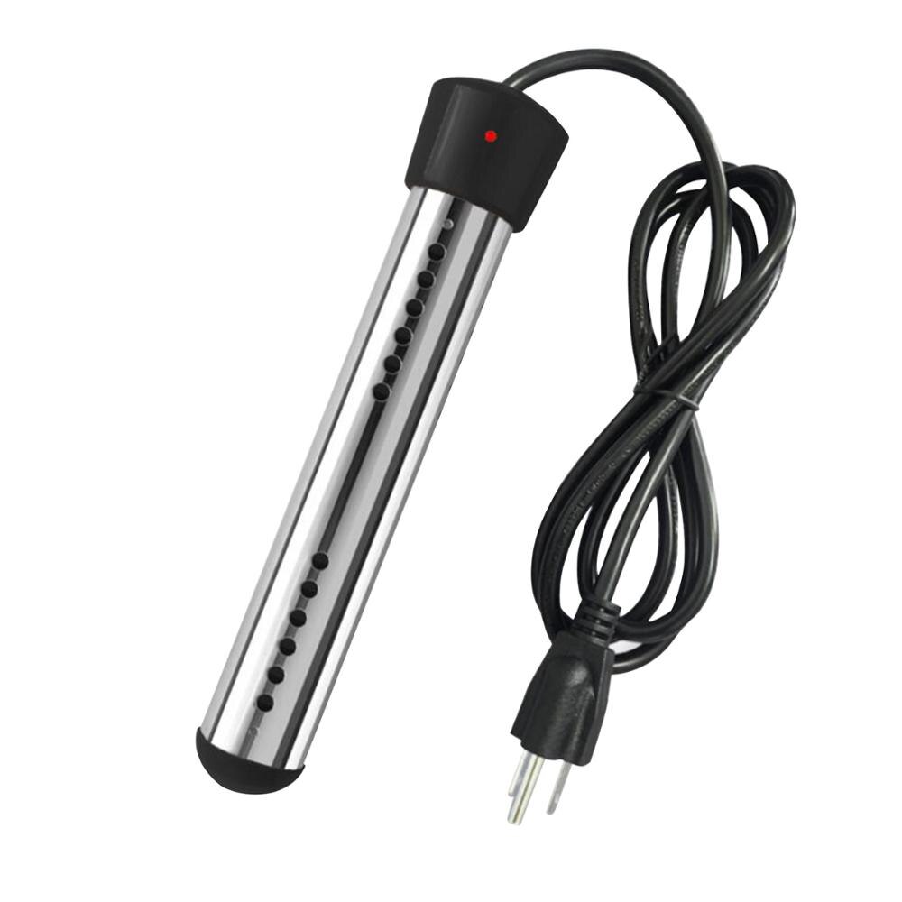 1500W Electric Heater Water Heating Element Portable Immersion Suspension Bathroom Swimming Pool Bathtub Heater US Plug: Black