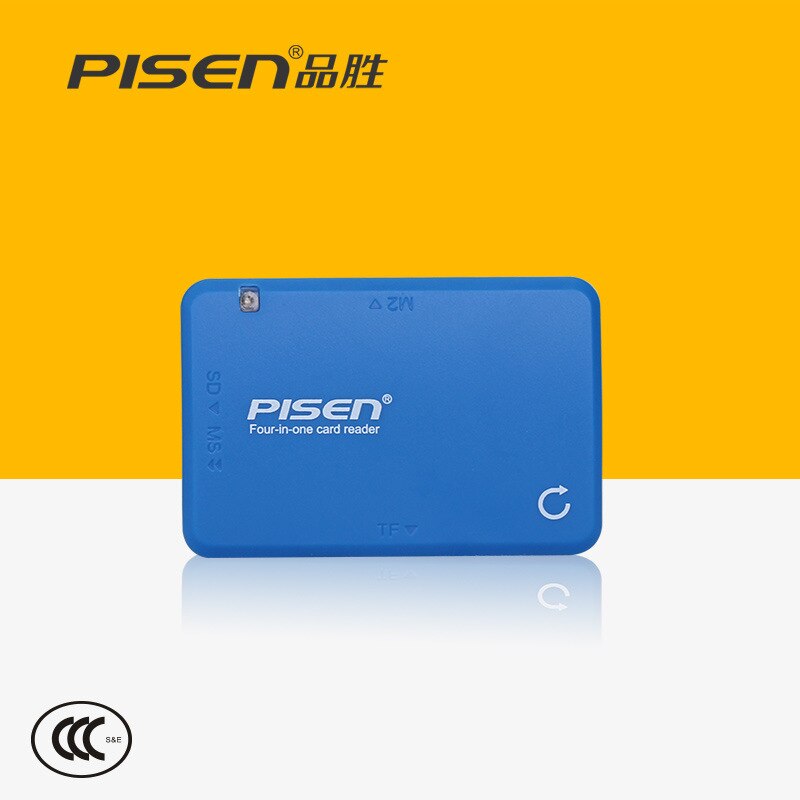 PISEN Card Reader [4-in-1] All-in-One Multi-functional High-Speed TF M2 ms sd Card Reader