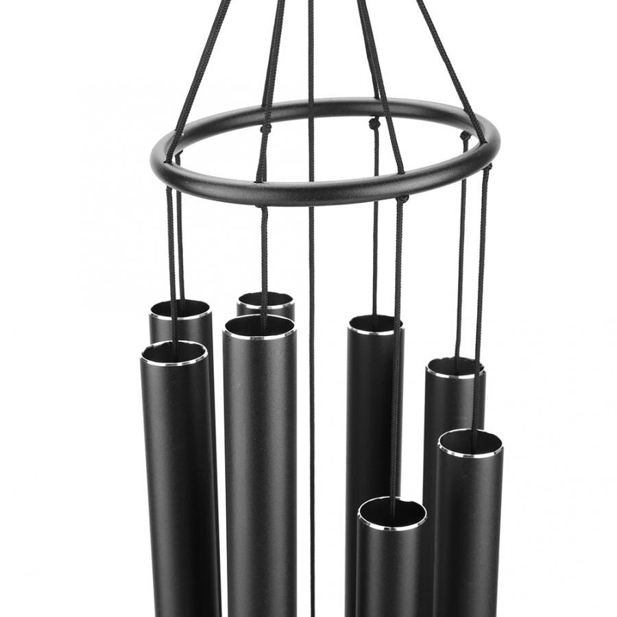 Carillons éoliens suspendus en fer 8 Tubes | Pour décoration de jardin et cour d'extérieur