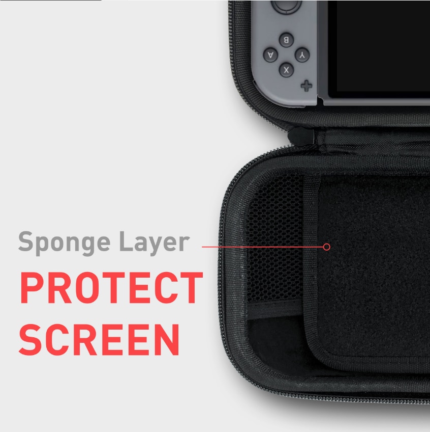 Carrying Case for Nintendo Switch Travel Bag -10 Gamecards Portable Game Case for Nintendo Switch Console & Accessories