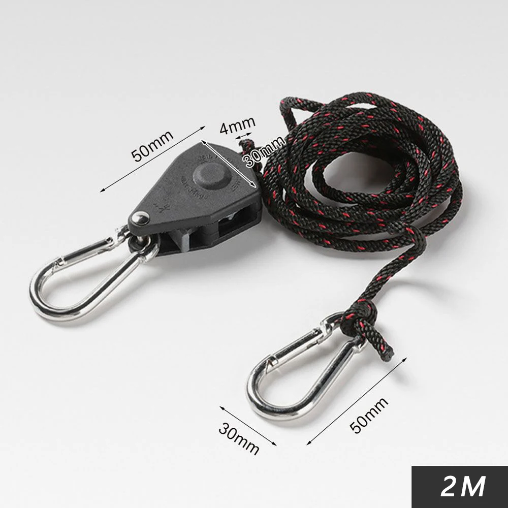 Camping Zelt Einstellbare Seil Verschluss Feste Schnalle Riemenscheibe Schlüssel Ratsche KleiderbüGel Lichter Heben Camping Markise Wind Seil: MULTI