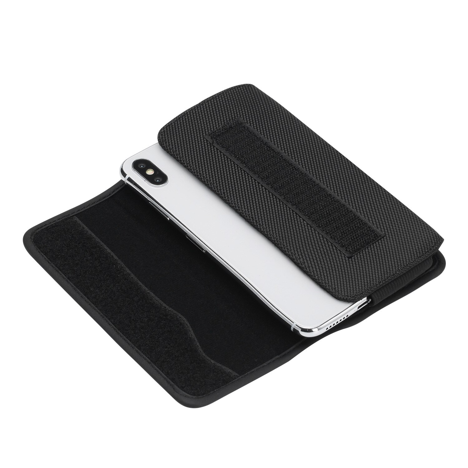 Oxford Tuch Gürtel Clip Holster Pouch für iphone 12 Mini 12 Pro Max 11 XR XS 6S 7 8 plus SE Leder Fall Taille Telefon Tasche