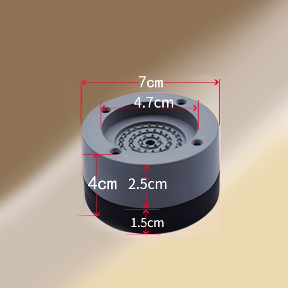 4 stk vaskemaskine gummimåtte anti-vibrationspude universal fast skridsikker pude