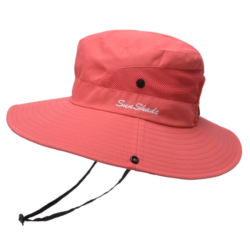 2022 semplice UPF 50 cappello da sole secchio estate uomo donna pesca cappello Boonie protezione solare UV lungo ampio tesa larga Bob escursionismo all&#39;aperto: 08