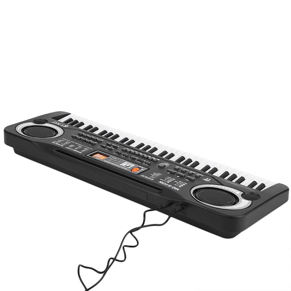 61 Keys Electronic Music Keyboard Organ with Microphone Children Early Educational Tool LA