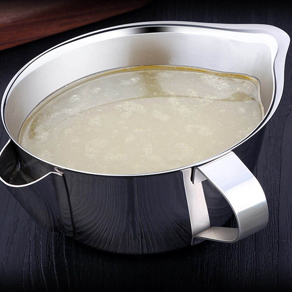 280-800ml multifunktion 304 rostfri såsolja fettseparator fettoljefilter filter sil skål kök matlagningsverktyg