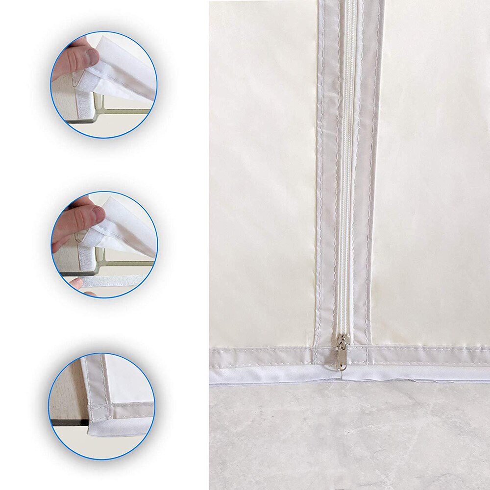 Mobile Air Conditioner Sealing Cloth Zipper Screen Door Seal Window Sliding Door Seal Baffle Cloth For Mobile Air Conditioner