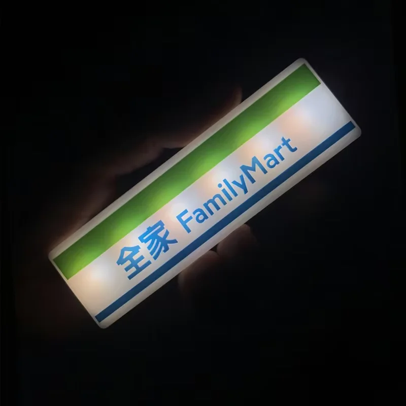 Magnetische Koelkast Stickers Koffieshop LED Lichtgevende Lichtbak Creatieve Supermarkt Decor Woondecoratie: Light Grey