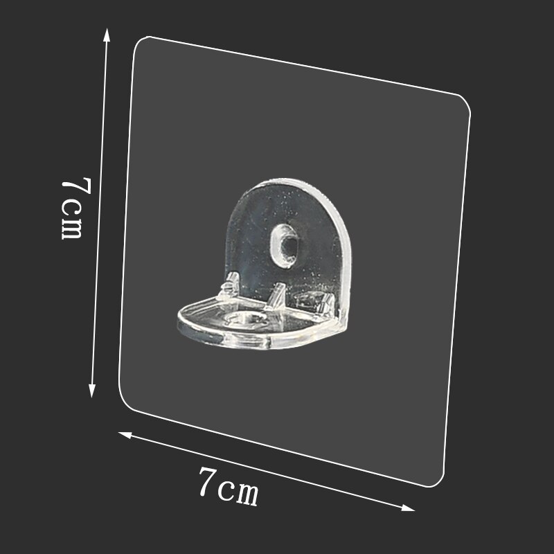 12/8/4 Pcs Shelf Support Hooks Sticker Layered Punch-free Partition Bracket Paste Screw Hook Triangle Bracket Support Shelf Hook