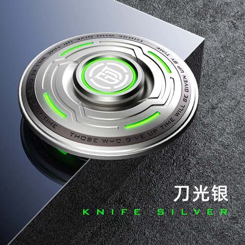 UFO Multifunction Luminous Fidget Spinner Mechanical Shape Advanced R188 Mute Bearing Hand Spinner Stress Relief Toys for aldult: Silver-Regular