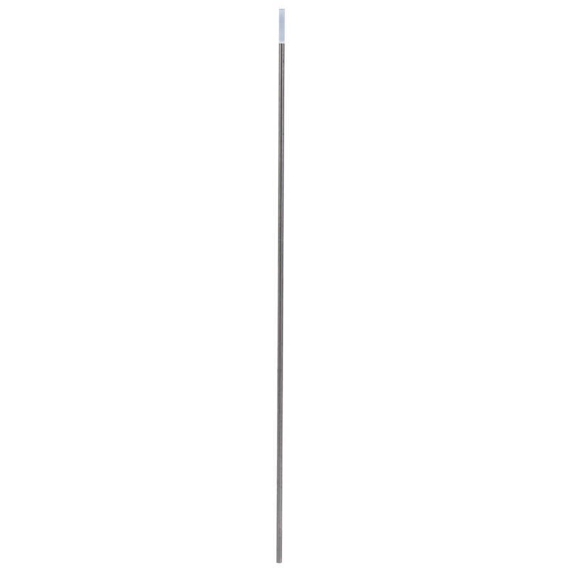 Varilla de electrodos de tungsteno, aguja de arco de soldadura de 1/16in x 150mm, Punta Blanca de tungsteno de circonio WZ8, 10 piezas