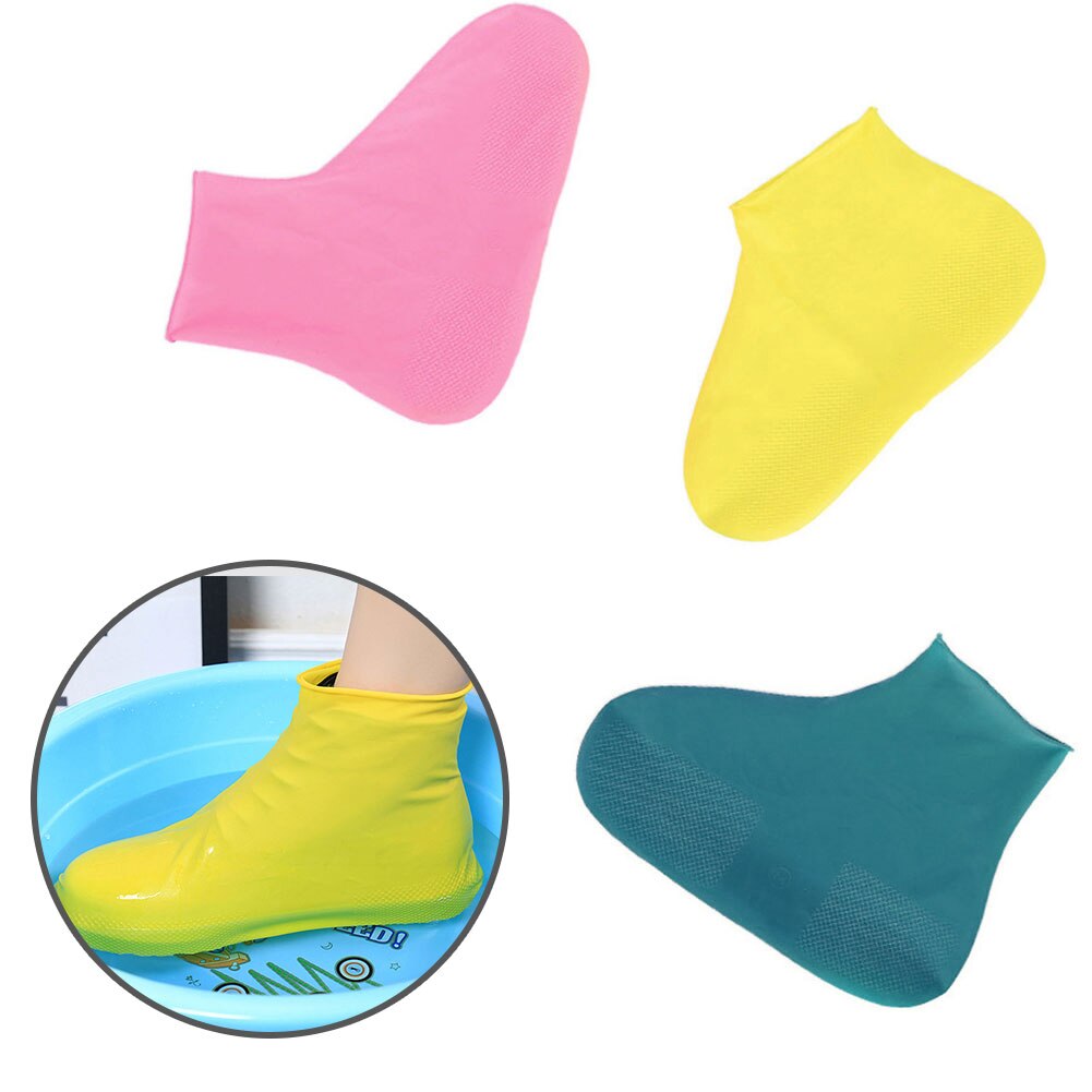 Antislip Waterdichte Regen Herbruikbare Schoenen Covers Alle Seizoenen Rubber Rain Boot Overschoenen Mannen Vrouwen Schoenen Accessoires
