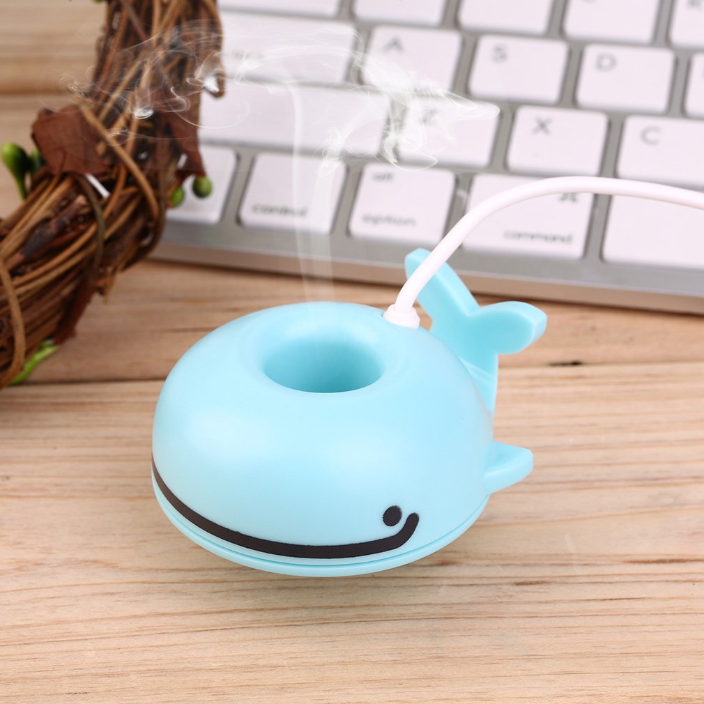 humidificador en forma de ballena, purificador de aire portátil, difusor USB Universal, purificador de hogar y oficina,