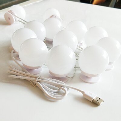 5.1 M Tot 5.9 M Fotografie Studio Licht Make-upspiegel Lamp Kit Usb-poort Opladen Diy Verstelbare Helderheid Comestic lamp