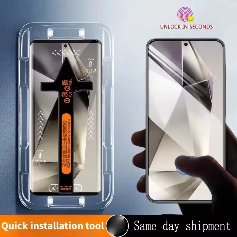 3 pieces Screen Protector For Google Pixel 9 Pro 9a XL 8Pro 8A 7a 7 6a 5G Tempered Glass With Automatic Aids installer Cover