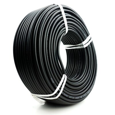 Cable solar PV, rojo y negro para sistema de energía solar, 1500v, ² 2,5mm/4mm ² /6mm ² (14/12/10AWG), aprobación TUV UL, 10 m/lote