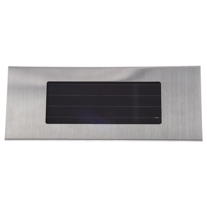 18cm solar 4 led rustfrit stål husnummer lys solcelle lampe husnummer hus lampe