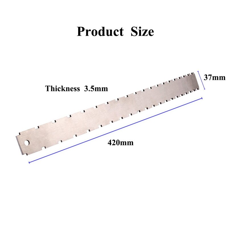 Stainless Steel Guitar Neck Notched Straight Edge Dual Scale Measuring Tool Guitar Fret Ruler Luthiers Measurement Fretboard