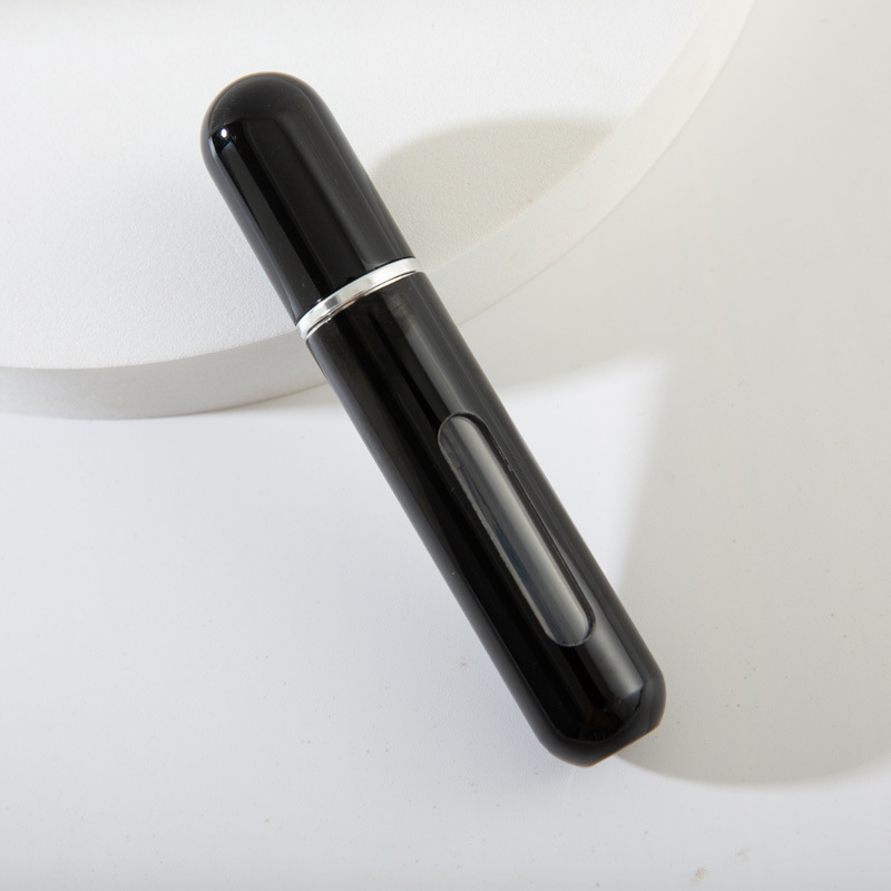 Zestaw mini przenośnych butelek na perfumy z pompką dolnego napełniania 5 ml / 8 ml, próbek perfum, butelek z rozpylaczem wielokrotnego użytku, puste pojemniki kosmetyczne.: fioletowy