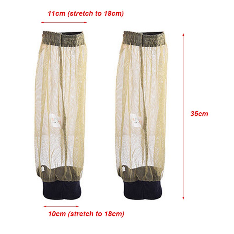 Andningsbara leggings damasker för att hålla insekter myggnät förebyggande mesh benskydd utomhussport anti-mygg leggings