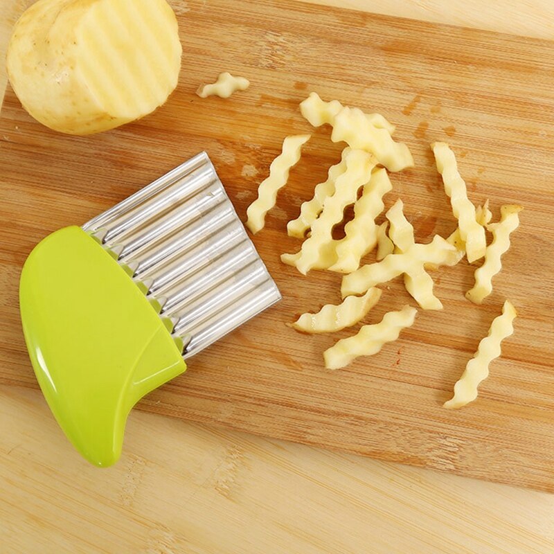 Wave Ui Aardappel Slicer Crinkle Frieten Salade Gegolfd Snijden Gehakte Aardappel Snijmachine