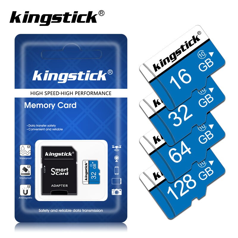 Klasse 10 micro sd-kort 128gb 64gb minnekort  c10 8gb 16gb micro sd-kort 32gb mini sd flash-kort microsd tf-kort gratis adapter