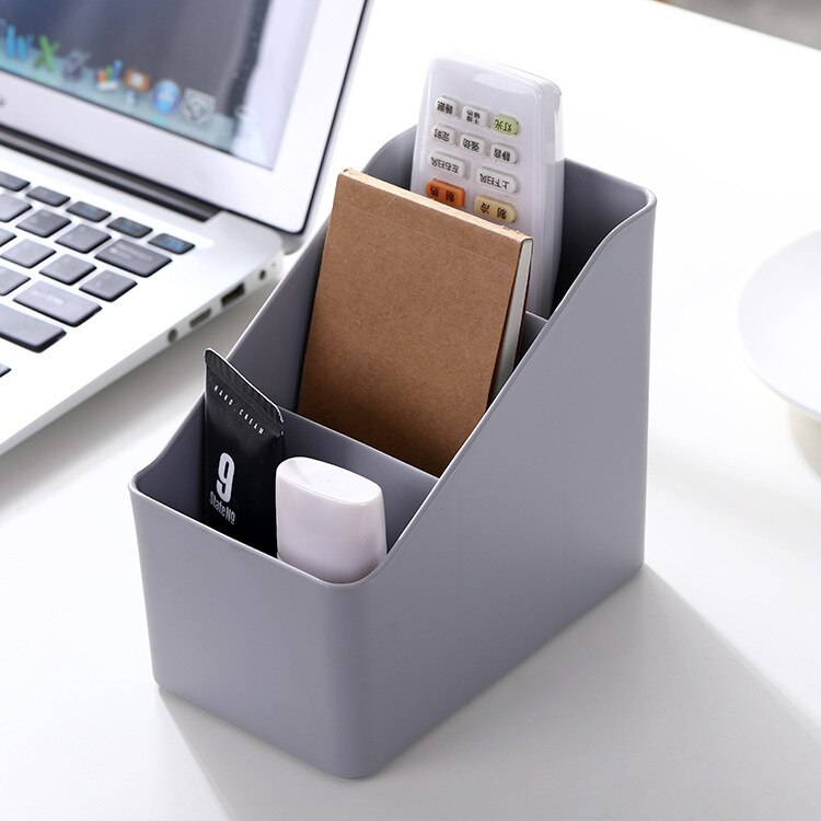 Desk Office Organizer Storage Holder Remote Control Organizer Plastic Desktop Clutter Sorting Box School Living Room Supplies