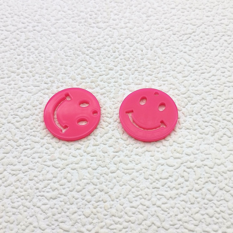 ! 15/25mm 100pcs Neon effect Smiley shape Charm for Ear DIY Making parts,Jewelry Accessories Findings & Component