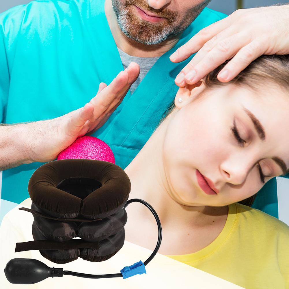 Three-layer Cervical Device Inflatable Health Cervical Care Neck Therapy Massager Tool Traction Device Health Care Tool