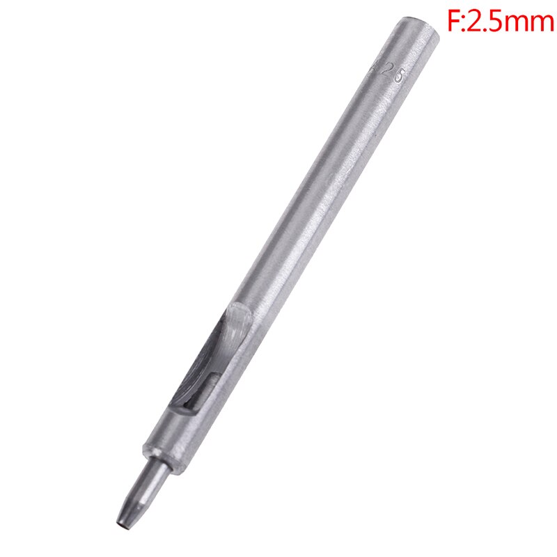 DIY Handmade Round Hollow Drilling Leather Punching Tools Belt Punches Handicraft Puncher Leather Tool 0.5mm-2.5mm: 2.5mm