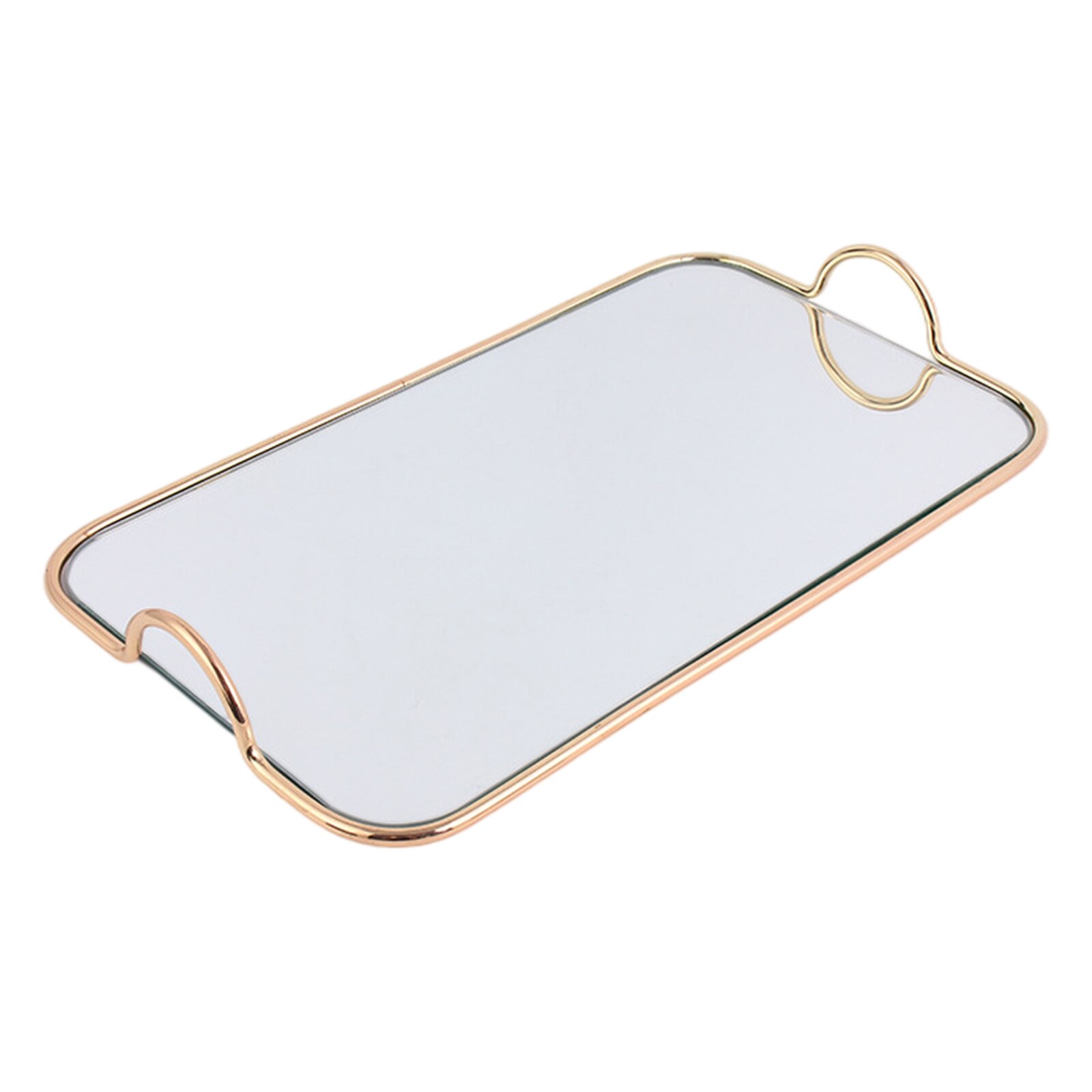 Rechthoekige Mirrored Lade Sieraden Parfum Organisator Decoratieve 35x20x4.5cm