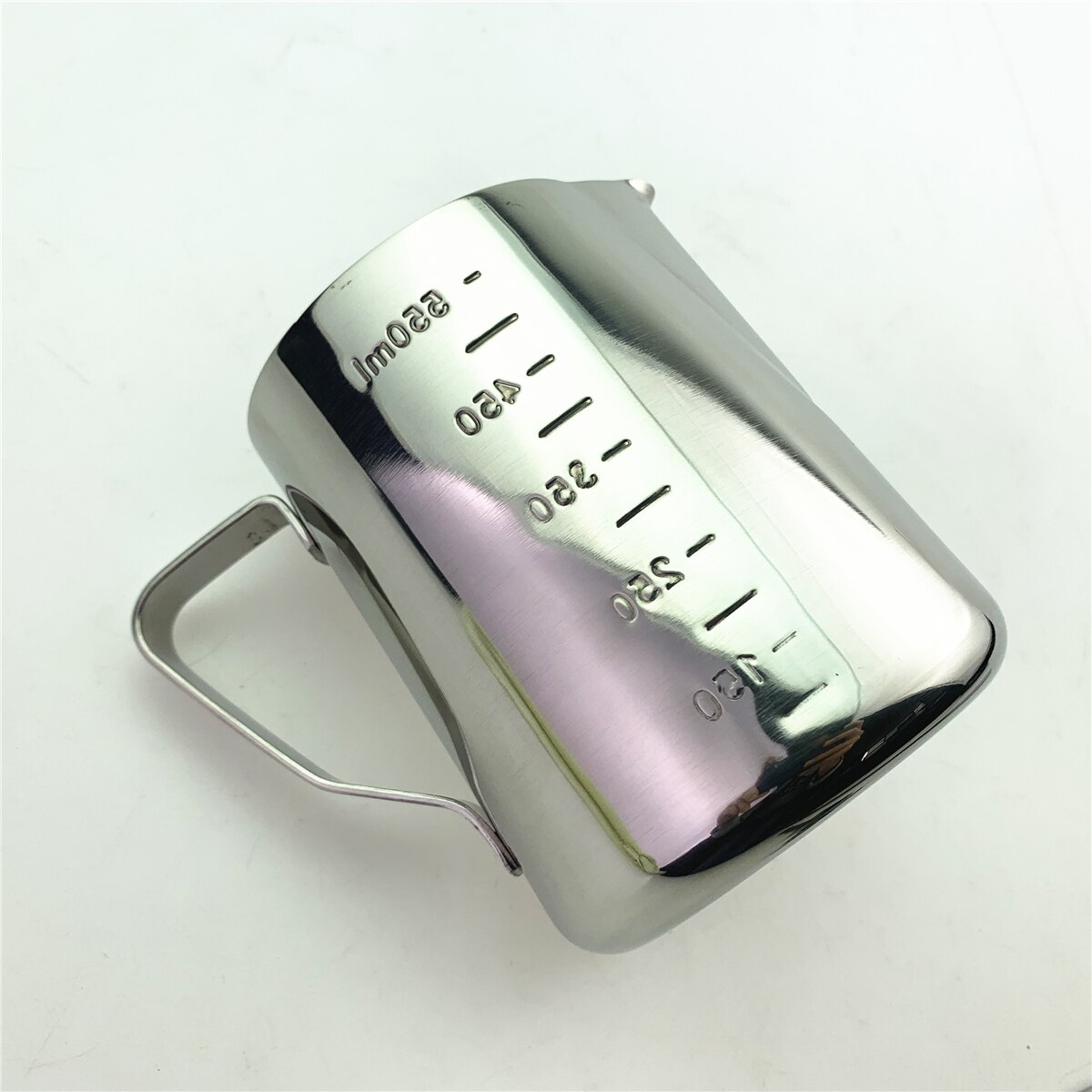 Thickened Stainless Steel Sharp-nosed Etched Cup with Graduated Measuring Cup Etched Cylinder Milk Froth Pot Fancy Coffee