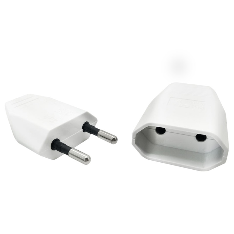 Eu European Rewireable Outlet Electric Plug Socket 2 Pin Female Male Wiring Plugs and Sockets AC Power Connector Covertor