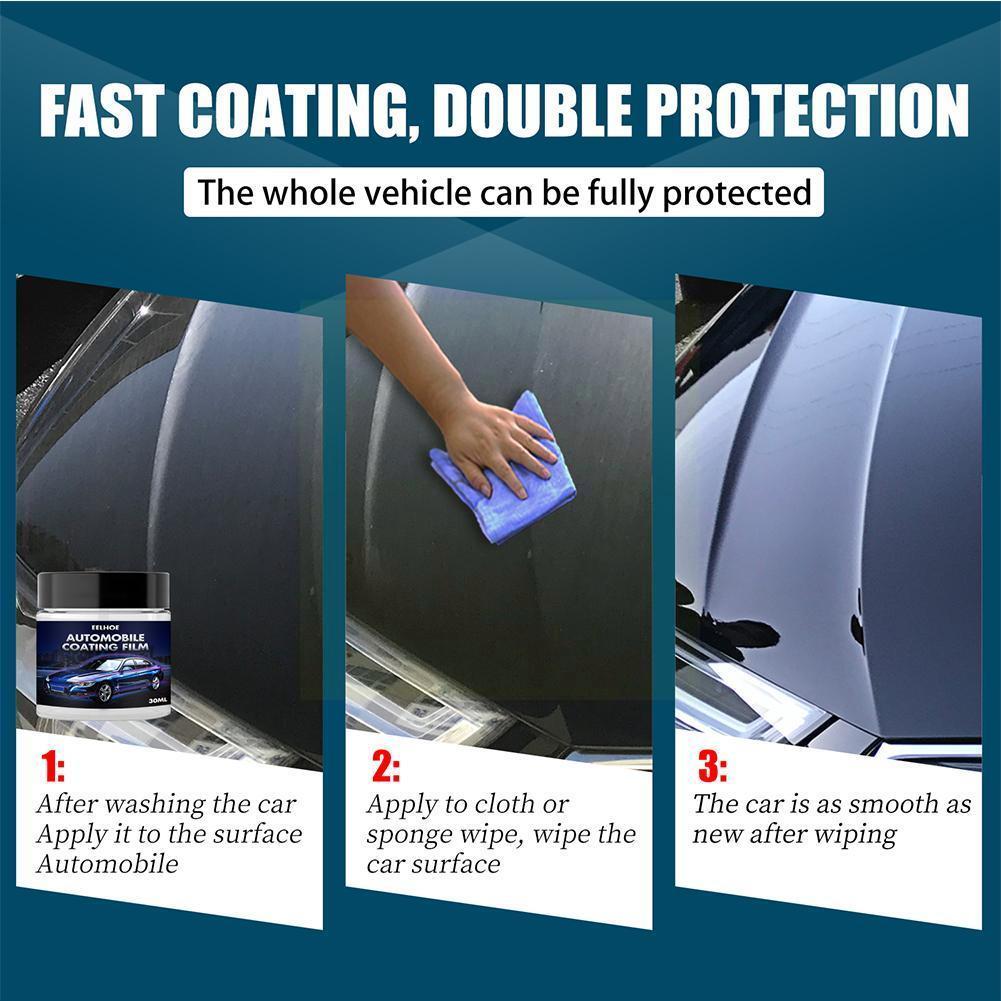 30g/60g Car Polish Car Wax Crystal Plating Set Hard Covering Paint Wax Film Coating Waterproof Layer Kits Glossy M7g9