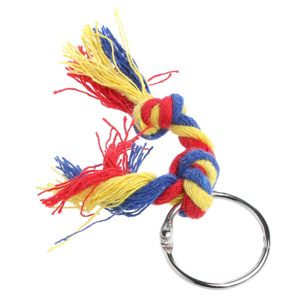 Pet Bird Wood Ladder Climb Toys Parrot Rope Macaw Parrot Bites Harness