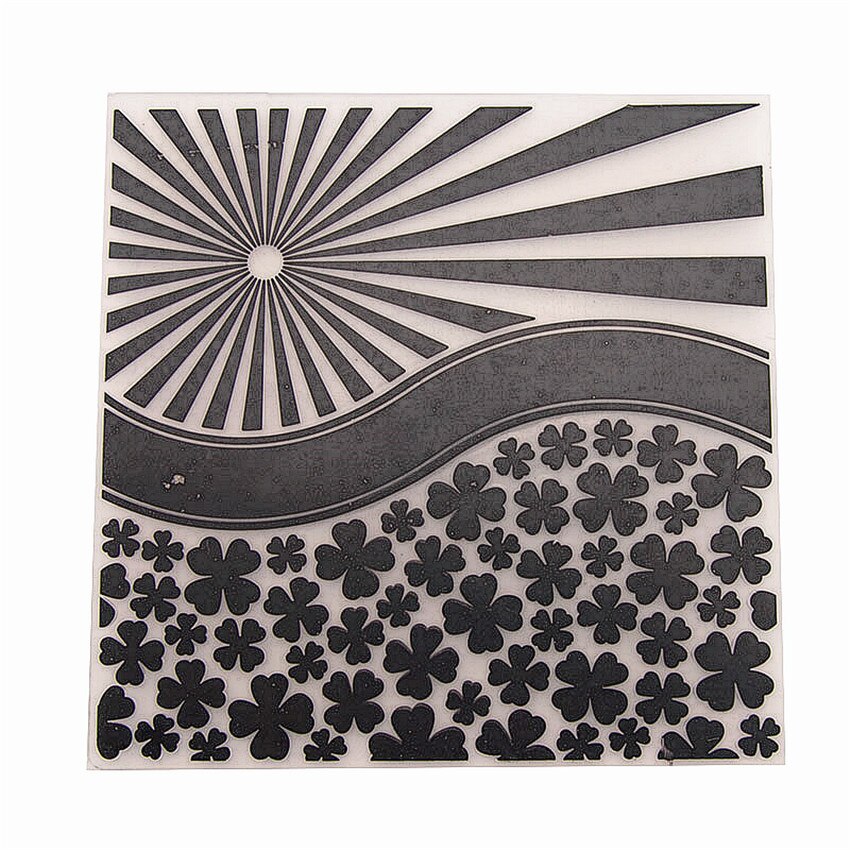 plastic four-leaf clover template craft card making paper card album wedding decoration Embossing folders