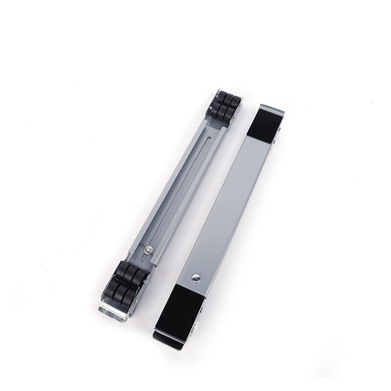 Washing Machine Stand Movable Adjustable Refrigerator Base Mobile Roller Bracket 24 Wheel Universal Washing Machine Dryer Holder: Silver 2PCS