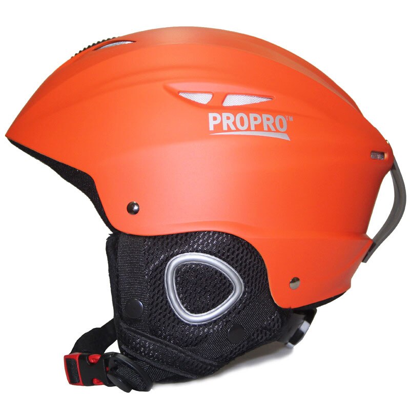 Propro Outdoor Volwassen Veiligheid Ski Helm Integraal-Gegoten Mannen Vrouwen Sneeuw Skiën Helm Snowboard Skateboard Sport Helm Heren: Orange / M(54-58CM)