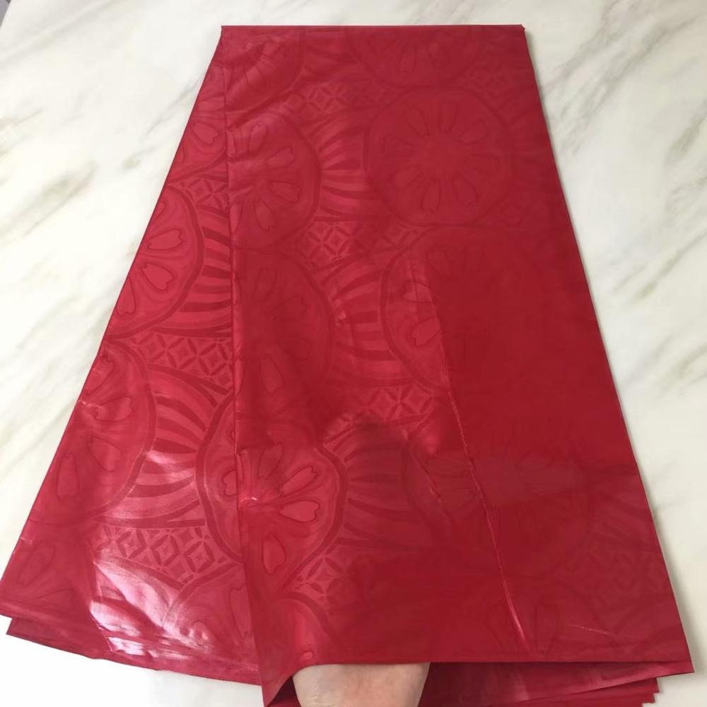 bazin riche getzner jacquard fabric basin guinea brocade fabric 5 yards cheap african fabric china tissu for clothes latest: Red